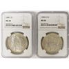 Image 1 : TWO NGC MS64 MORGAN DOLLARS:
