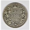 Image 2 : 1872-H CANADA HALF DOLLAR
