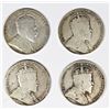 Image 1 : FOUR CANADA HALF DOLLARS: