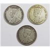 Image 1 : GROUP OF 3 CANADA HALF DOLLARS