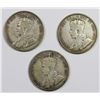 Image 1 : (3) CANADA HALF DOLLARS