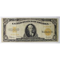 1922 $10 GOLD CERTIFICATE