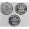 Image 2 : 3-1 OZ .999 SILVER ROUNDS