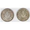 Image 2 : TWO PIECE 1910 LIBERTY NICKELS