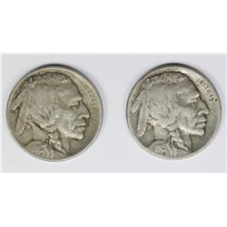 1915-D AND 1913-D BUFFALO NICKELS