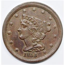 1855 HALF CENT