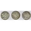 Image 2 : THREE WALKING LIBERTY HALF DOLLARS