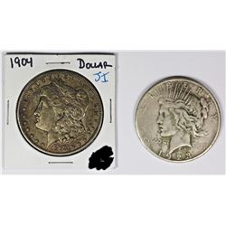 MORGAN AND PEACE SILVER DOLLARS