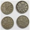 Image 2 : FOUR CANADA DIMES: