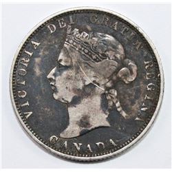 1875-H CANADA QUARTER