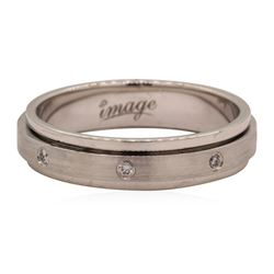 0.25 ctw Diamond Men's Wedding Band - 18KT White Gold