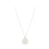 Image 2 : 0.05 ctw Diamond Pendant With Chain - 14KT White Gold