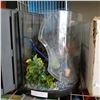 Image 2 : 2 BIRD CAGES, PET CAGE, PATIO FOOT STOOLS, AND FISH TANK W/ ACCESSORIES