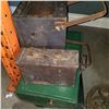 Image 2 : METAL BIRD BATH, 2 CAMP STOVES, AMMO BOX, AND MORE