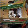 Image 2 : 2 BOXES OF TOOLS, MAKITA ELECTRIC DRILL, HARDWARE, AND HAND CART