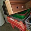 Image 2 : LOT OF BINS, TOTES, AND PLANTERS