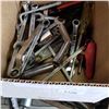 Image 2 : BOX OF WRENCHES, SCREW DRIVERS, AND SOCKETS