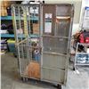 Image 1 : METAL ROLLING CAGE WITH DOUBLE DOORS, 6 FOOT TALL