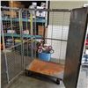Image 3 : METAL ROLLING CAGE WITH DOUBLE DOORS, 6 FOOT TALL