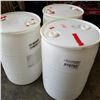 Image 3 : 3 45 GALLON WHITE PLASTIC DRUMS
