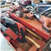 Image 1 : RED HILTI TOOL BAG W/ HILTI WSR 22-A. SF10W-A18 AND SID 18A CORDLESS SAWZALL, DRILL, IMPACT GUN 2 BA