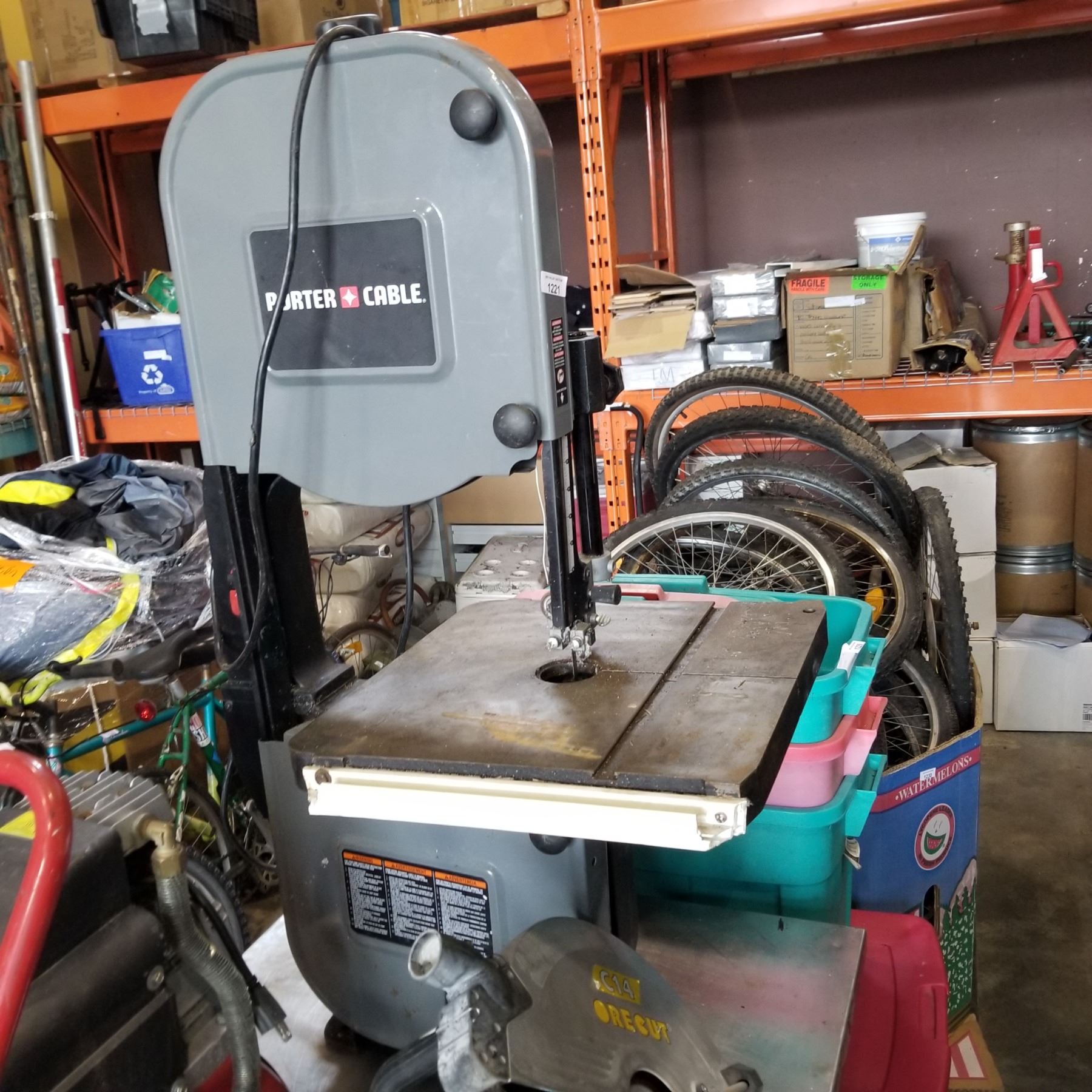 PORTER CABLE BANDSAW WORKING