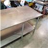 Image 5 : 30" x 9-1/2FT STAINLESS STEEL PREP TABLE W/ SINK TAP WASHER