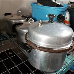 3 PRESSURE COOKERS
