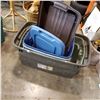 Image 1 : LOT OF 4 LARGE LONG PLASTIC TOTES