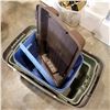Image 3 : LOT OF 4 LARGE LONG PLASTIC TOTES