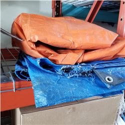 BLUE AND ORANGE TARP