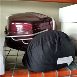 MOTORCYCLE HARD CASE SADDLE BAG AND MOTORCYCLE HELMET