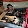 Image 2 : 2 BOTTLE JACKS, TRAY OF HARDWARE, AND DRILL BITS