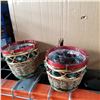 Image 2 : BOX OF WICKER PLANTERS