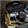 Image 3 : BIN OF HARD HATS, BOX OF CORDLESS DRILLS, AND EXTENSION CORD