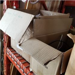 BOX OF ELECTRONIC THEFT ALARMS AND CAMERAS