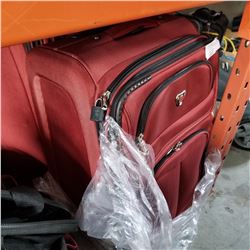 4 PIECE RED SWISS LUGGAGE SET