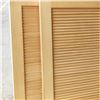 Image 4 : 2 SOLID WOOD 8FT LOUVER DOORS