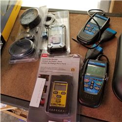 4 OBD READERS AND VACUUM GAUGE