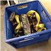 Image 1 : BLUE PLASTIC BIN OF STRAPS