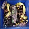 Image 2 : BLUE PLASTIC BIN OF STRAPS