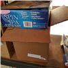 Image 1 : BOX OF PLUMBING SUPPLIES, DRAIN, AND BRAIDED HOSE
