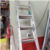 Image 2 : WERNER ALUMINUM 16 FOOT EXTENTION 7 FOOT A FRAME LADDER