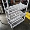 Image 3 : 6 FOOT TALL WHITE PLASTIC SHELF