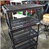 Image 2 : 6 FOOT TALL BLACK PLASTIC SHELF
