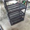 Image 3 : 6 FOOT TALL BLACK PLASTIC SHELF