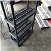 Image 2 : 6 FOOT TALL BLACK PLASTIC SHELF