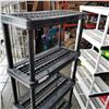 Image 3 : 6 FOOT TALL BLACK PLASTIC SHELF