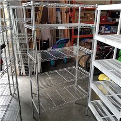 SECTION OF METRO RACKING 6 FOOT TALL BY 3 FOOT BY 16 INCH