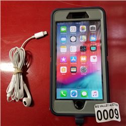 APPLE IPHONE 7  256GB IOS12.1 W/OTTERBOX, CHARGER , BLACKLISTED
